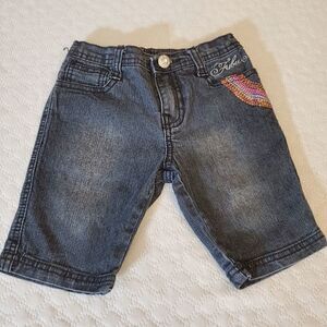 FUBU Girls Black Bling Out Shorts Size 4